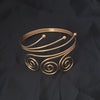 Wholesale Metal Multi Layer Geometric Spiral Arm Ring And Arm Bracelet With Exaggerated Design