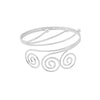 Wholesale Metal Multi Layer Geometric Spiral Arm Ring And Arm Bracelet With Exaggerated Design