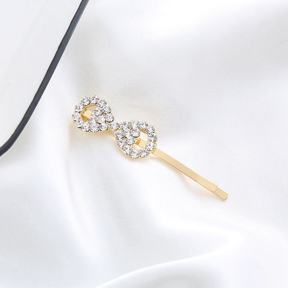 Wholesale Metal Natural Geometric Style Electroplated Women's Pearl Side Hair Clip Hair Accessory