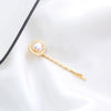 Wholesale Metal Natural Geometric Style Electroplated Women's Pearl Side Hair Clip Hair Accessory