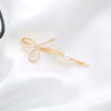 Wholesale Metal Natural Geometric Style Electroplated Women's Pearl Side Hair Clip Hair Accessory