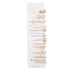 Wholesale Metal Natural Geometric Style Electroplated Women's Pearl Side Hair Clip Hair Accessory