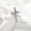 Wholesale Metal Opal Zircon Titanium Steel Heart Shape Cross Screw Stud Piercing Earrings Set With Gems