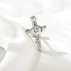 Wholesale Metal Opal Zircon Titanium Steel Heart Shape Cross Screw Stud Piercing Earrings Set With Gems