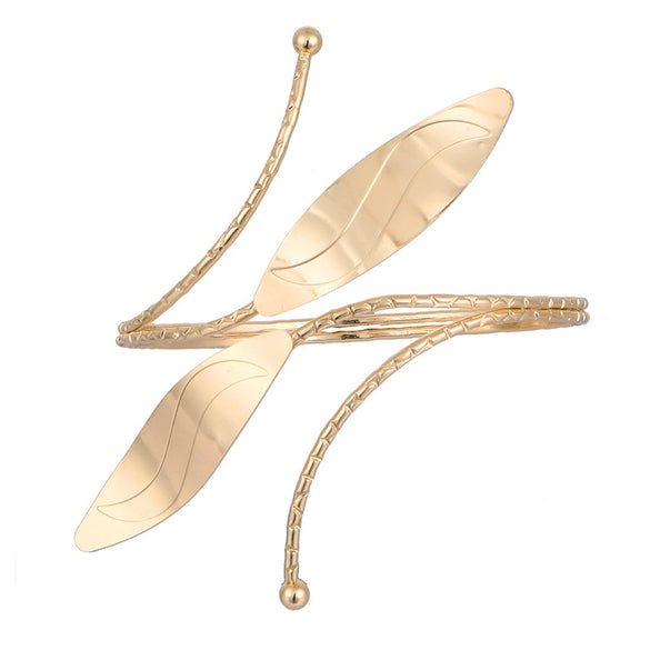 Wholesale Metal Open Arm Ring And Bracelet Baroque Style Geometric Electroplated Iron