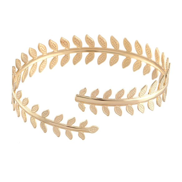 Wholesale Metal Open Arm Ring And Bracelet Baroque Style Geometric Electroplated Iron