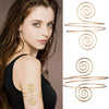 Wholesale Metal Open Multi Layer Arm Ring And Bracelet With Geometric Style And Electroplating Treatment