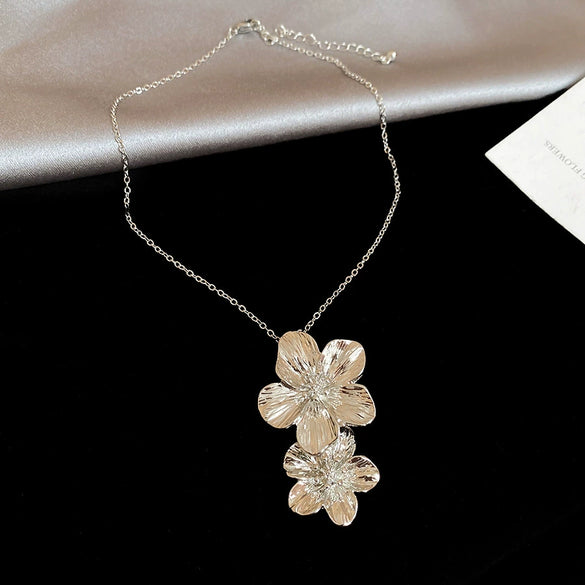Wholesale Metal Oval Earrings And Necklace Set With Cross Crown Roman Numerals Pattern For Women Electroplated Light Luxury Style Clavicle Chain
