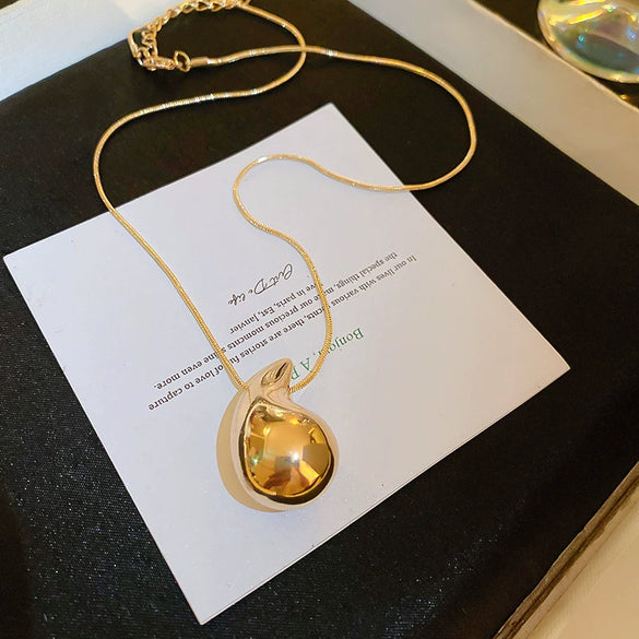 Wholesale Metal Oval Earrings And Necklace Set With Cross Crown Roman Numerals Pattern For Women Electroplated Light Luxury Style Clavicle Chain