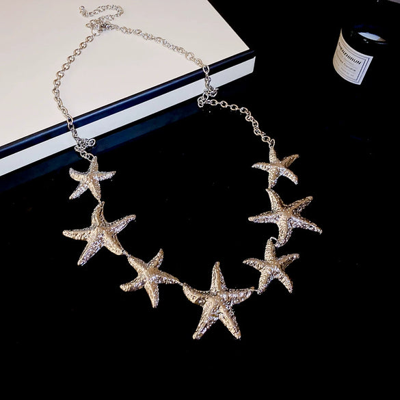Wholesale Metal Oval Earrings And Necklace Set With Cross Crown Roman Numerals Pattern For Women Electroplated Light Luxury Style Clavicle Chain