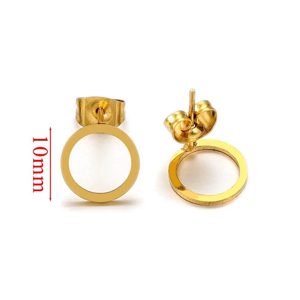 Wholesale Metal Oval Fan Diy Earrings With Vacuum Color Retention And Electroplating Waterproof Jewelry Pendant Earrings