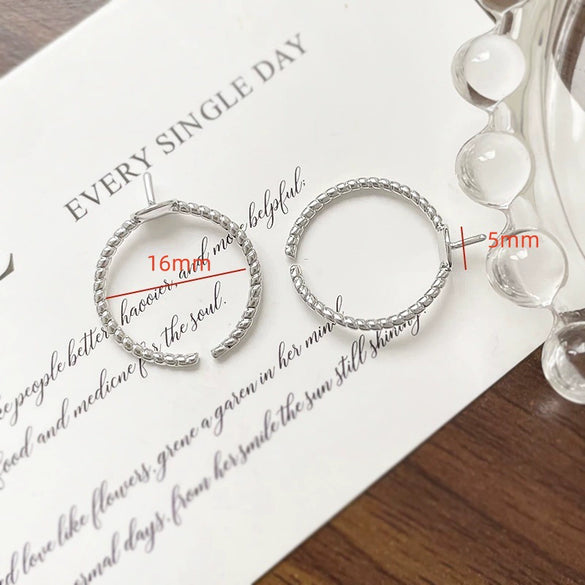 Wholesale Metal Pearl Ring Electroplated Irregular Torus Diy Handmade
