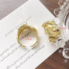 Wholesale Metal Pearl Ring Electroplated Irregular Torus Diy Handmade