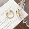 Wholesale Metal Pearl Ring Electroplated Irregular Torus Diy Handmade