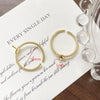 Wholesale Metal Pearl Ring Electroplated Irregular Torus Diy Handmade