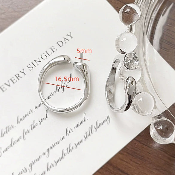 Wholesale Metal Pearl Ring Electroplated Irregular Torus Diy Handmade