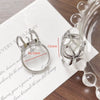 Wholesale Metal Pearl Ring Electroplated Irregular Torus Diy Handmade