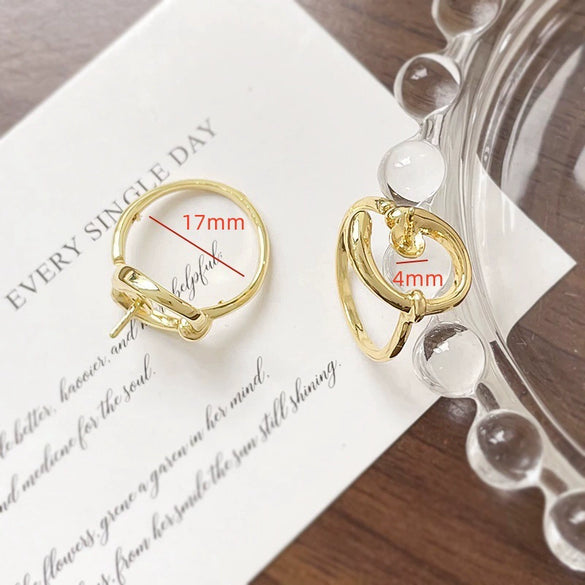 Wholesale Metal Pearl Ring Electroplated Irregular Torus Diy Handmade