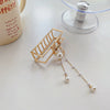 Wholesale Metal Pearl Tassel Butterfly Handmade Hair Clip For Women