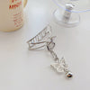 Wholesale Metal Pearl Tassel Butterfly Handmade Hair Clip For Women