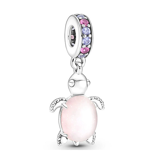 Wholesale Metal Pendant Bracelet With Dolphin Frog Starfish Shapes And Totem Pattern Electroplated And Diamondembedded