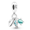 Wholesale Metal Pendant Bracelet With Dolphin Frog Starfish Shapes And Totem Pattern Electroplated And Diamondembedded
