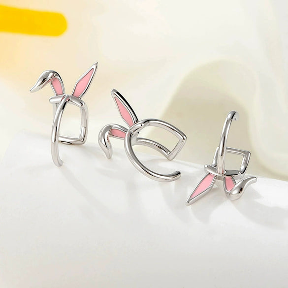 Wholesale Metal Rabbit Ear Bone Clip Lovely Style Electroplating