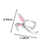 Wholesale Metal Rabbit Ear Bone Clip Lovely Style Electroplating