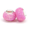 Wholesale Metal Resin Beads Totem Pattern Electroplated Bracelet And Necklace Beaded Accessories