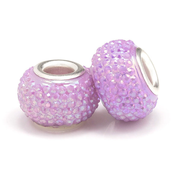 Wholesale Metal Resin Beads Totem Pattern Electroplated Bracelet And Necklace Beaded Accessories