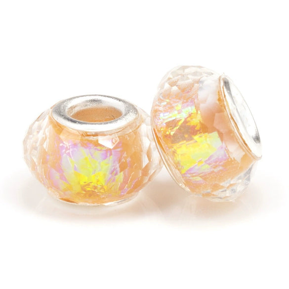 Wholesale Metal Resin Beads Totem Pattern Electroplated Bracelet And Necklace Beaded Accessories