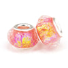 Wholesale Metal Resin Beads Totem Pattern Electroplated Bracelet And Necklace Beaded Accessories