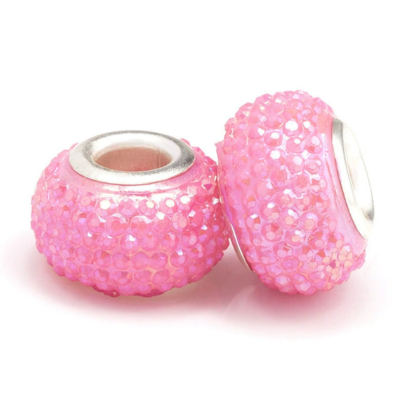 Wholesale Metal Resin Beads Totem Pattern Electroplated Bracelet And Necklace Beaded Accessories