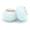 Wholesale Metal Resin Beads Totem Pattern Electroplated Bracelet And Necklace Beaded Accessories
