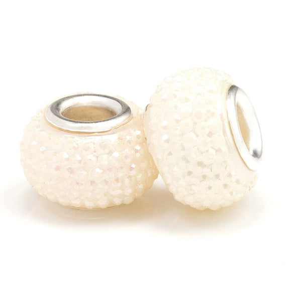Wholesale Metal Resin Beads Totem Pattern Electroplated Bracelet And Necklace Beaded Accessories