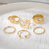 Wholesale Metal Retro Geometric Spherical Open Knuckle Ring For Women Electroplated