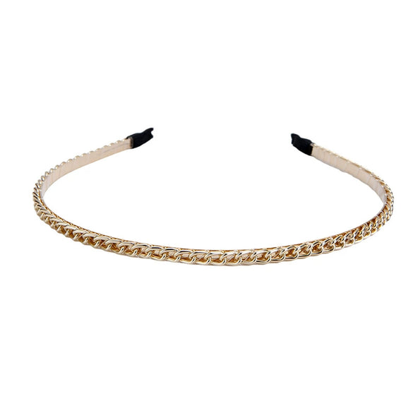 Wholesale Metal Retro Hair Band Set With Gold Pearl Rhinestone Electroplating Treatment For Women