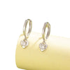 Wholesale Metal Retro Heartshaped Zircon Earrings For Women