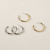 Wholesale Metal Ring Earrings In Minimalist Style With Geometric Design Made Of Alloy And Copper