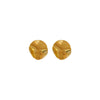 Wholesale Metal Round Earrings With Real Gold Plating Exaggerated Style And Geometric Pattern For Women
