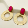 Wholesale Metal Round Stainless Steel Electroplated Earrings Fashion Chic Trendy Design