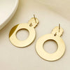 Wholesale Metal Round Stainless Steel Electroplated Earrings Fashion Chic Trendy Design