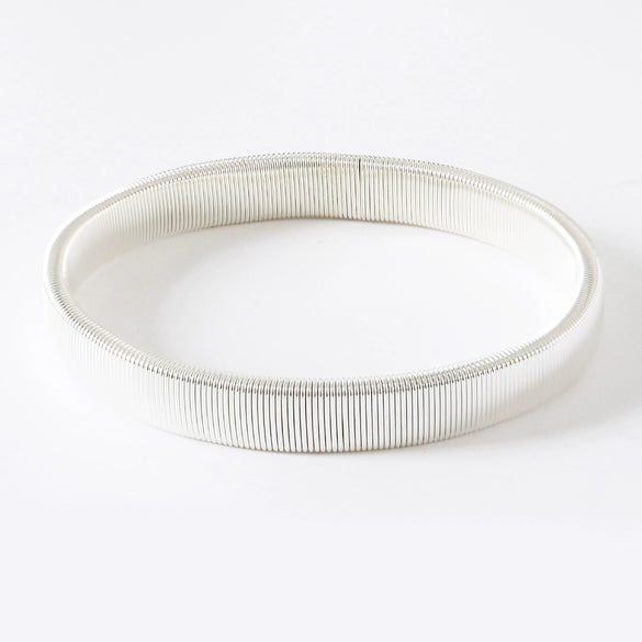 Wholesale Metal Spring Bracelet For Men With Geometric Pattern And Electroplating Treatment
