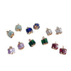 Wholesale Metal Square Crystal Jewelry Accessories With Copper Plated And Electroplating Treatment