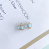 Wholesale Metal Square Crystal Jewelry Accessories With Copper Plated And Electroplating Treatment