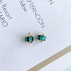 Wholesale Metal Square Crystal Jewelry Accessories With Copper Plated And Electroplating Treatment