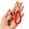 Wholesale Metal Strawberry Creative Cute Women's Rhinestone Keychain