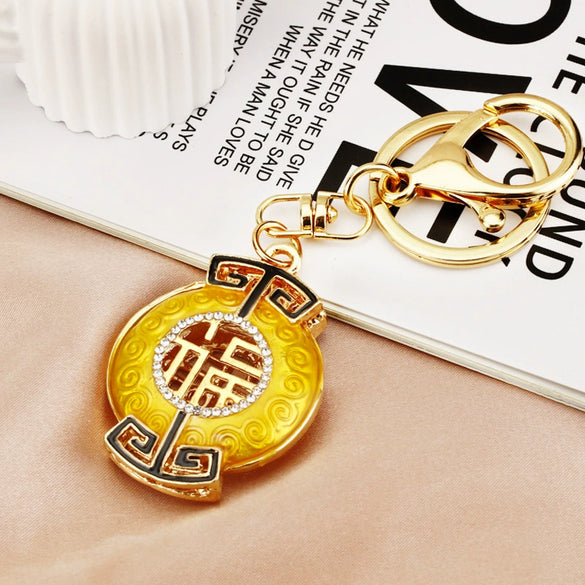 Wholesale Metal Strawberry Creative Cute Women's Rhinestone Keychain