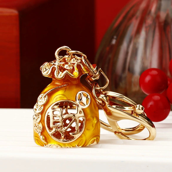 Wholesale Metal Strawberry Creative Cute Women's Rhinestone Keychain