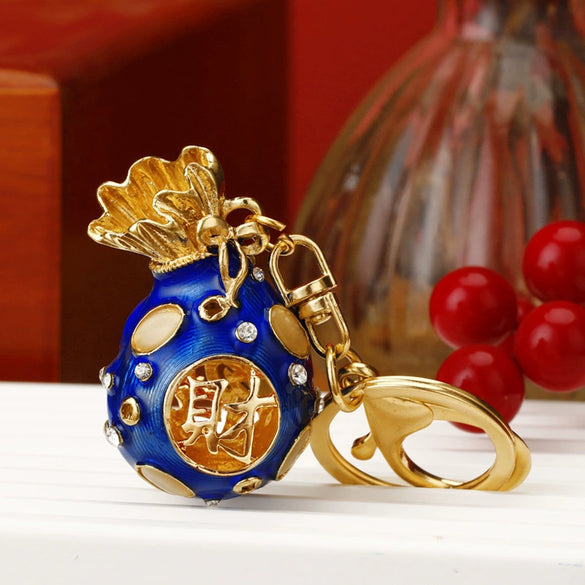 Wholesale Metal Strawberry Creative Cute Women's Rhinestone Keychain